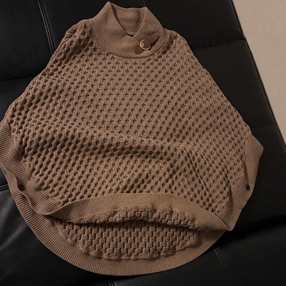 Women's Brown Textured Sweater